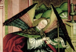 La adoración de los pastores - detalle de un ángel de Jorg Stocker
